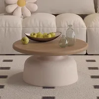 Table basse nordique moderne, Design élégant et esthétique de qualité supérieure, Table d'appoint de rangement, Tables d'angle de luxe, meubles de salon 4