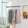 Black Clothes Rack Foldable Clothes Hangers Wall Mounted Hanger Drying Rack Space Aluminum Clothes Organization WB3024 2