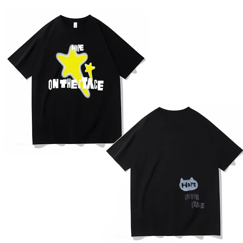 J-HopeTour Hope OnTheStageTshirt Zheng HaoXi World Tour Estampado de manga curta de algodão para viagens de negócios Camiseta personalizada