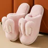 Women Cotton Slippers 2024 Winter Plush Cute Rabbit Comfortable Anti Slip Home Indoor Floor Warm Cartoon Slippers Chanclas Mujer 1