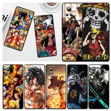 

Hot Anime One Piece Luffy For Honor 60 50 30 30i 30S V30 X30i X20 10X X10 Play 5T Pro Plus Lite SE 5G Black Phone Case Capa