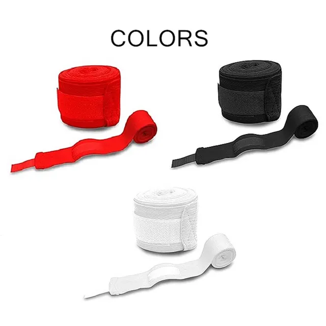 2 Rolls 2.5M Cotton Boxing Bandage Sports Strap Sanda Gauntlets MMA Hand Gloves Wraps Belt Wraps Bandage For Competition 6
