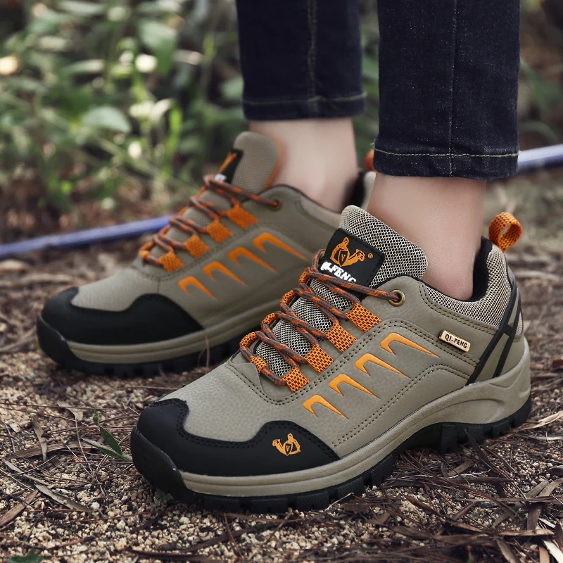 Waterproof Mens Ankle Boots - Casual Fur Hiking Sneakers for Winter