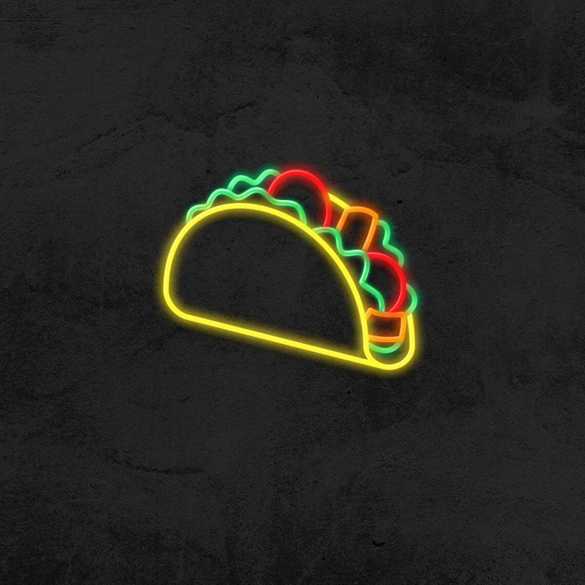 

Led Taco Light Burrito Neon Sign Wall Art Decor Custom Gifts for Taco Lover Kids Baby Birthday Gifts Business Coffee Shop Sign