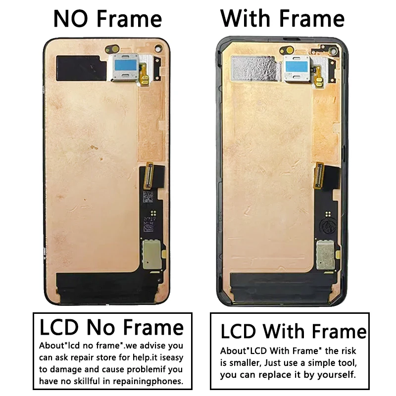 شاشة مع محول لهاتف قوقل بيكسل 5 بديل الاصلي