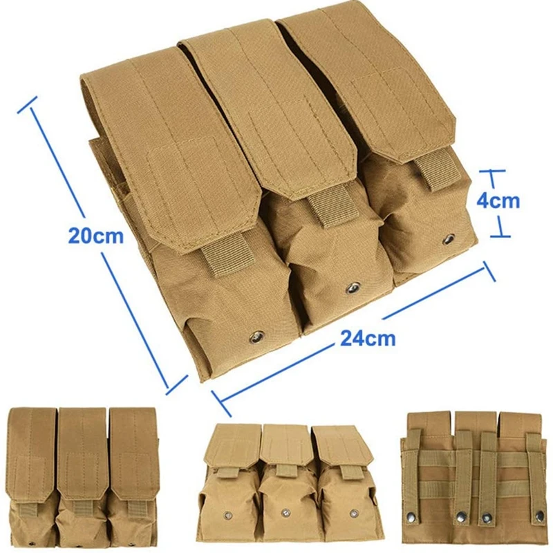 5.56 M4 Four Magazine Pouch Single Double Magazine Bag for M6 AR M4 AR15 Rifle Pistol Mag Pouch Molle Bag Vest Accessory 3