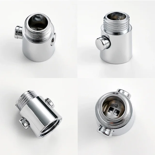 ABS Shower Head Arm Diverter Valve Bidet Sprayer Head Water Shut-Off Angle Valve Flow Regulator Stop Switch for Bathroom Parts 5