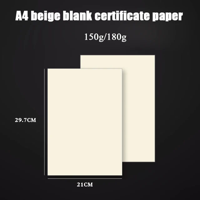 5Pcs Paper Certificate Blank 12K Award Border Blue Diploma Cardstock Papers  Plain Inner Certified A4 Graduation Page Core - AliExpress