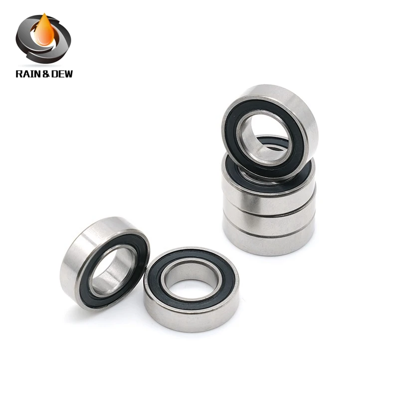 3801-2RS Bearing 12*21*7 mm 1PC 3801 2RS Double Row Sealed 3801 RS Angular Contact Ball Bearings