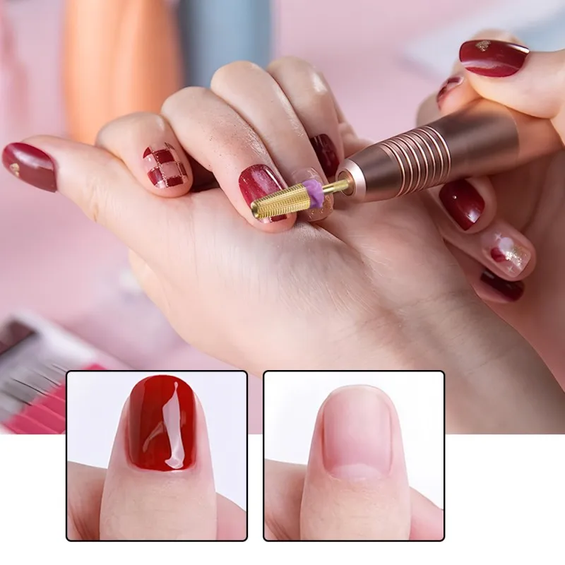 Nail Drill Bits 5 in 1 Tungsten Steel for Manicure 1 PC