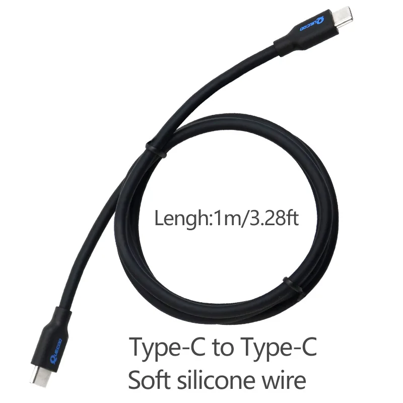 USB Type C to Type-C 100W PD Emulator Trigger Power Cord Charging Cable Converter Wire 1m for TS101 T85 GD300 Soldering Iron usb c c charging cable