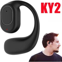 KY2 Single Wireless Earphones Air Conduction OWS Headphone HiFi Ear-Hook Music Sports Noise Cancel Headset For All Smartphones 1