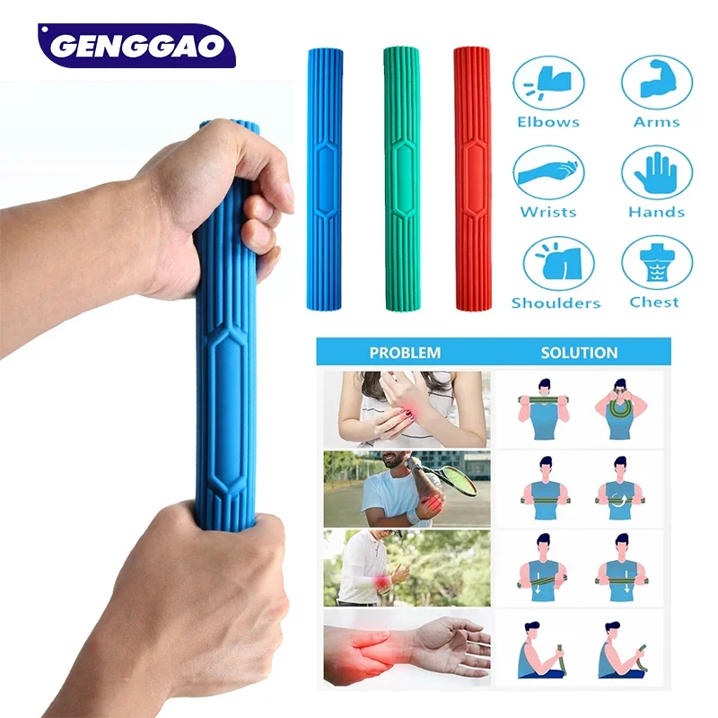 1Pcs Twist Hand Exerciser Bars for Physical Therapy - Relieves Tendonitis Pain & Improve Grip Strength - Tennis Elbow,Tendonitis