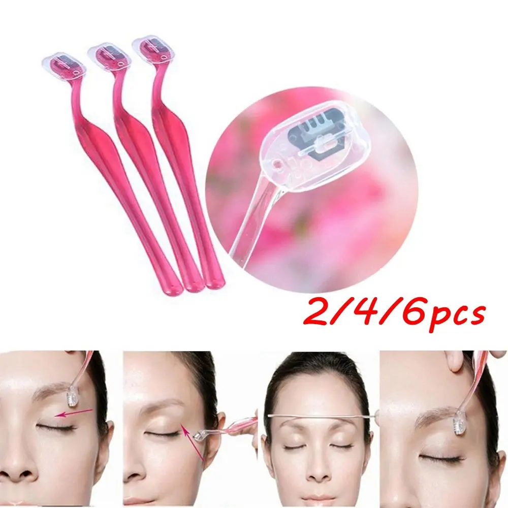 2/4/6pcs Eyebrow Razor Facial Lip Hair Trimmer Shaper Shaver Remover Blade Face Makeup Beauty Tools