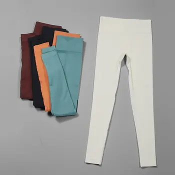 Pantaloni da Yoga da donna Leggings sportivi da palestra a vita alta Leggings da donna senza cuciture Leggings da corsa per il controllo della pancia