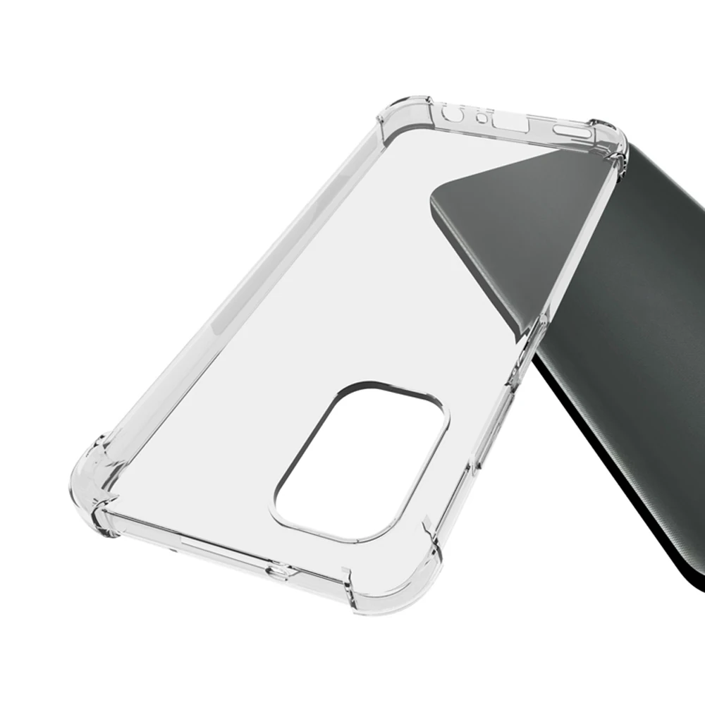 Clear TPU Protective Case with Air Cushion and Non-Slip Grip for 6.58 Inch Smartphones