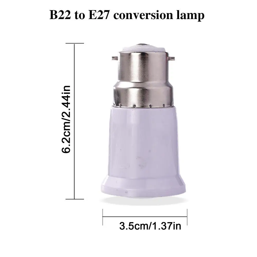 1/10PCS B22 to E27 Lamp Holder Converter holder bayonet to screw lamp Light Socket Bulb Base Spliter Extension Adapter lamp holder lamp bulb holder socket converter lamp base lamp socket adapter lamp socket extender diy lighting accessories