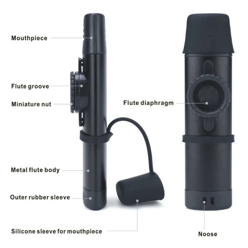 Professional Kazoo Aluminum Alloy Kazoo Woodwind Instrument Musical Instrument Metal Kazu Flute Wood Piccolo music gifts