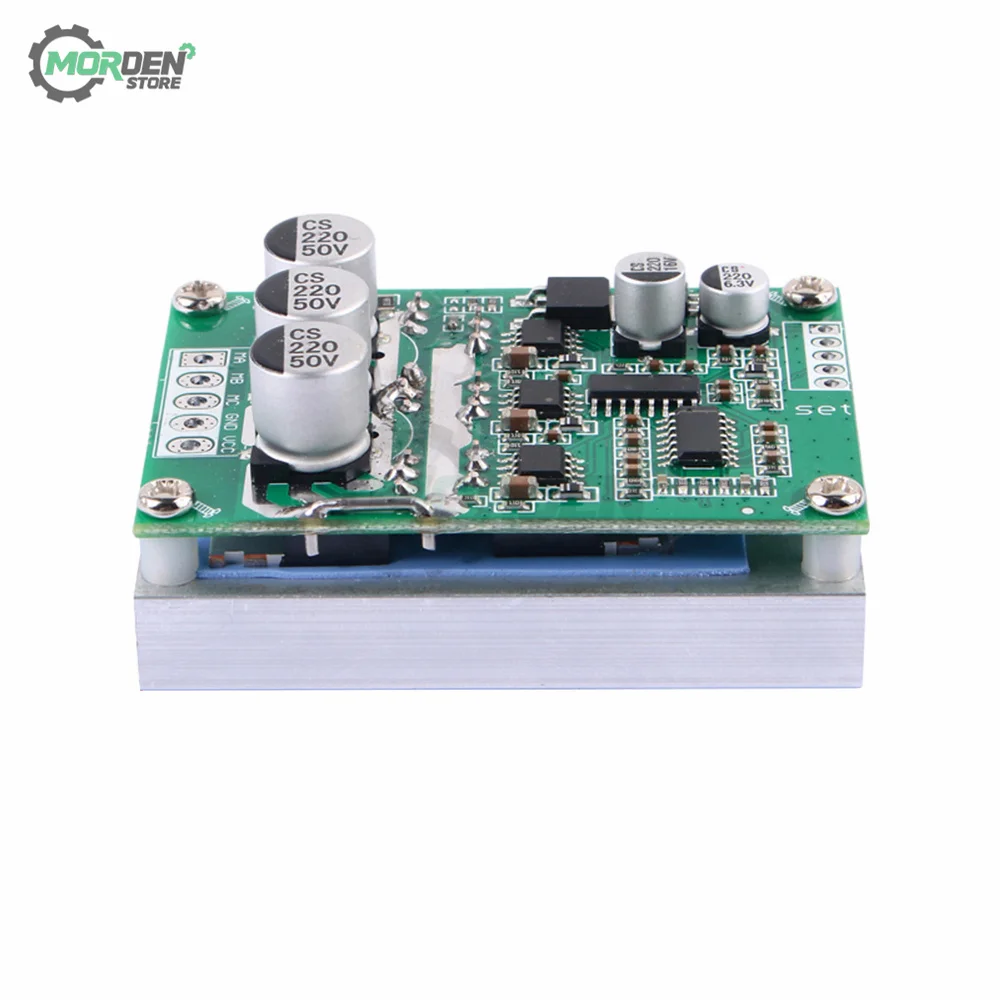 500W 15A DC 12-36V Brushless Hall Free Motor Driver Board High Power Motor Foward Reverse Speed Controller Power Supply motor speed controller
