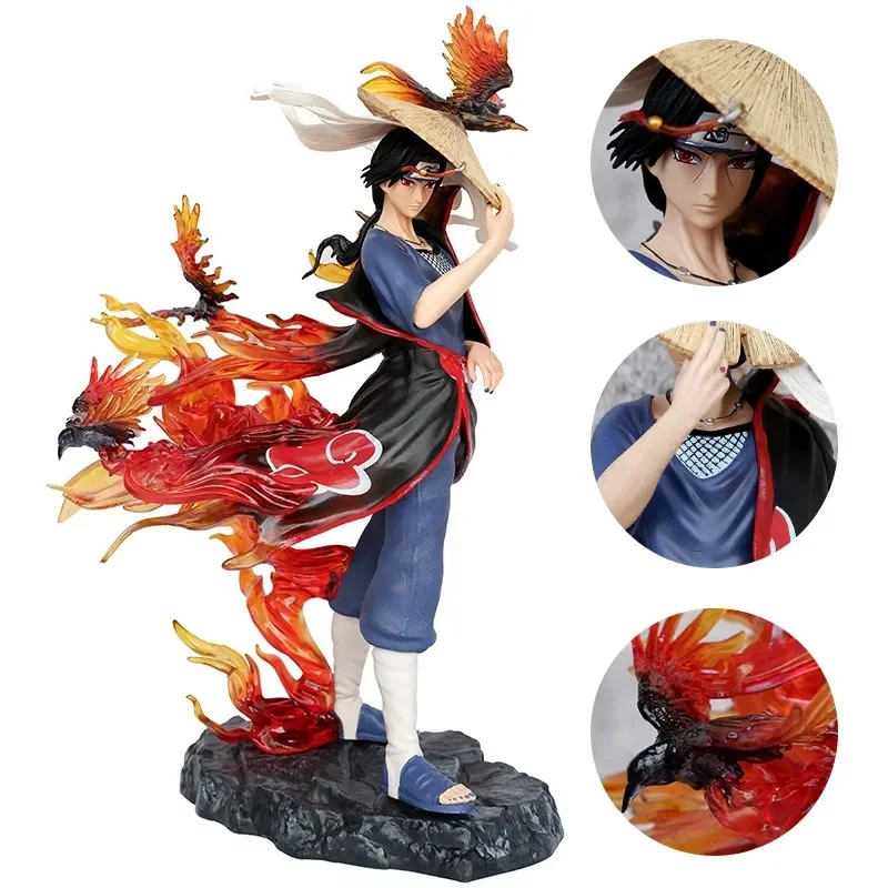 

29cm GK Naruto Anime Figure Uchiha Itachi Action Figures Kakashi Sasuke Figurine PVC Adult Collection Model Doll Toys Kids Gift