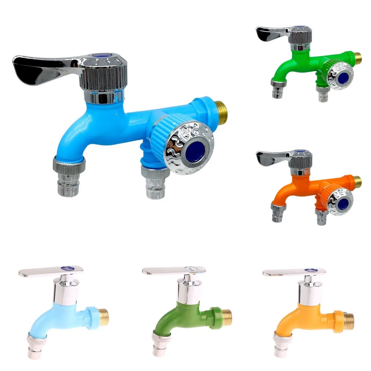 Faucet Adapter 1/2" Male Wall Mounted Plastic Faucet For Washing Machine Garden Balcony