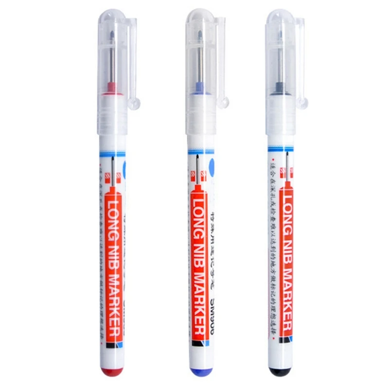 

Long Nib Marker Pen Carpentry Marker Fast Dry Hardware Decoration Construction Dropship