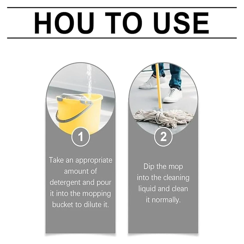 32oz Mop Soap Floor Cleaning Solution Mop Cleaning Soap Pet-friendly Cleaner for Home Multi-purpose Cleaner Liquid