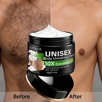 Crème dépilatoire à l'huile de coco unisexe YUITIKUE 60g, épilation douce et rapide, crème de soin quotidienne pour le corps entier 2