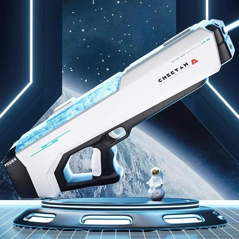 MYJCK Big SIze Fully Electric Water Gun Toy Swimming Pool Play Adult Toy Outdoor Games High Pressure Water Gun Summer Kids Toys 5