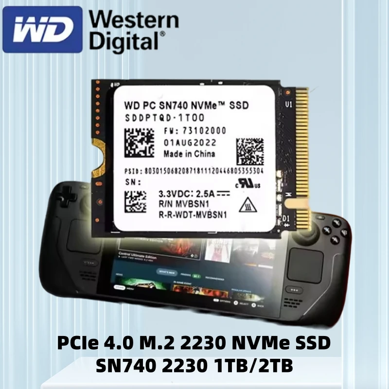 新正規品WD SN740 2TB SSD 2230 steamdeck 高級換装 正規品SN740 NVMe