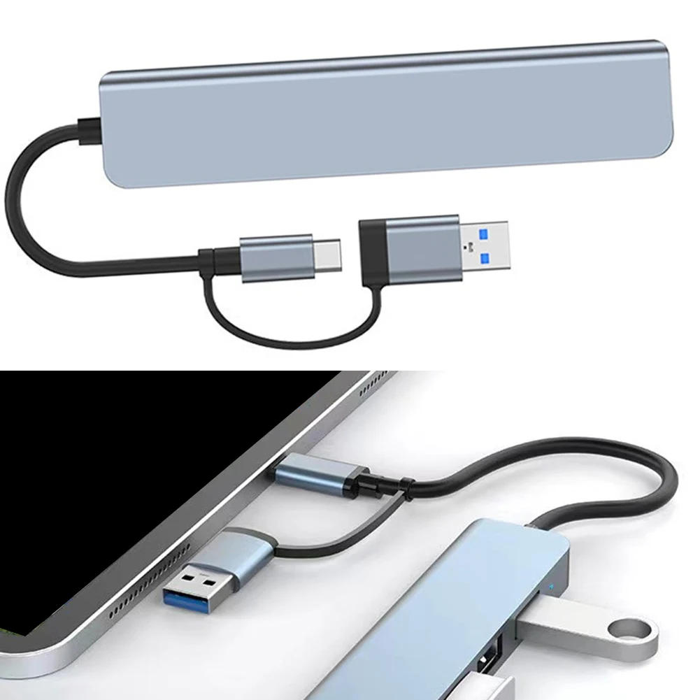 

Usb-концентратор 8 в 1, Тип C, с кардридером для Sd-и Tf-карт