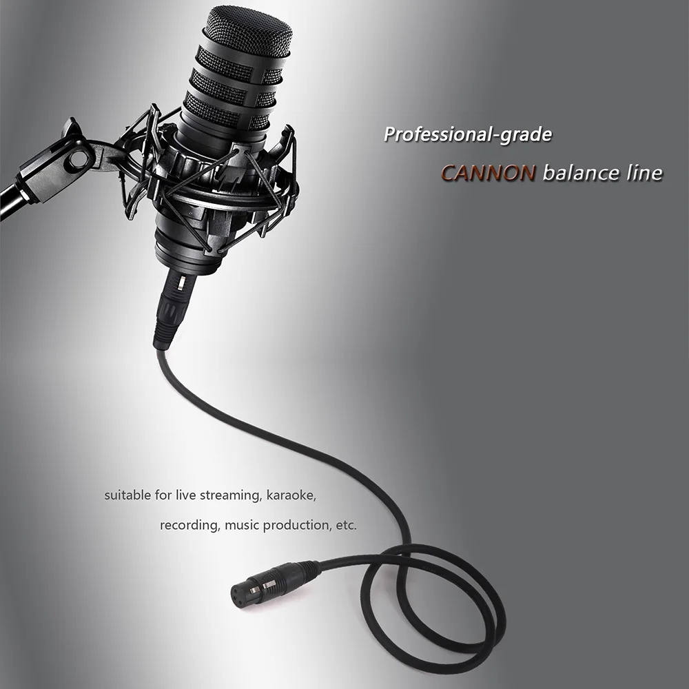 Фото 1 шт. 3Pin XLR кабель штекер-гнездо пластиковые разъемы OFC медный экранированный для микшера микрофона усилитель 0,3 м 1 м 2 м 3 м 5 м 10 м 15 м №5