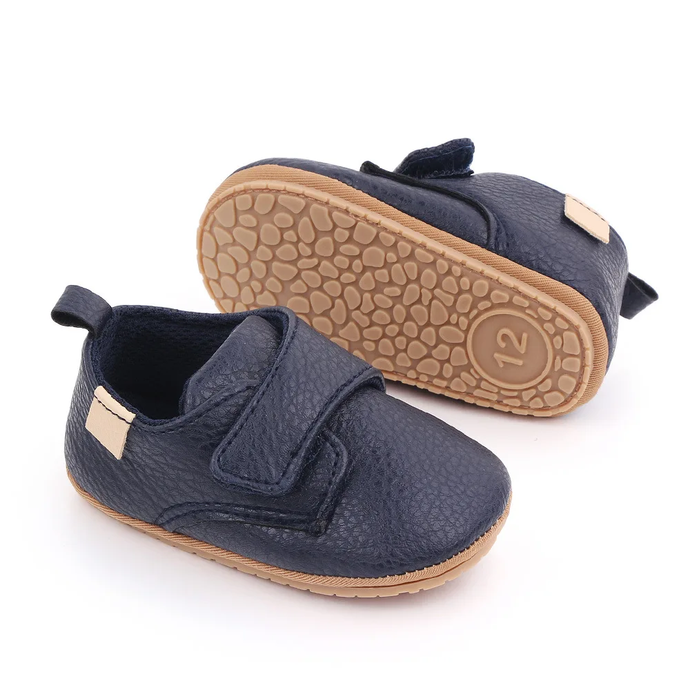 Baby Shoes For Newborn Baby Boy Girl Shoes Classic Leather Hrad Rubber Sole Anti-slip First Walkers Kids Infant Toddler