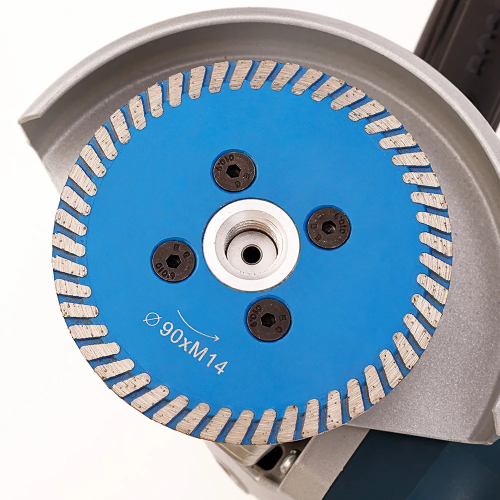 Mini Diamond Saw Blade with Removable Flange - Turbo Cutting Disc for Granite, Marble, Stone, and Concrete