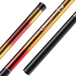 Ultra Light Telescopic Carp Fishing Rod - Portable with 5Kg Max Drag Capacity - 5.4 m (Golden)