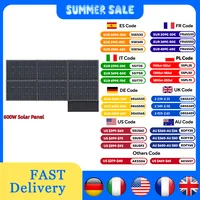 ALLPOWERS-Panneau Solaire Pliable 600W, Technologie Solaire, Chargeur avec Sortie Solaire, pour Bateau Hors Réseau, Maison et Camp 1