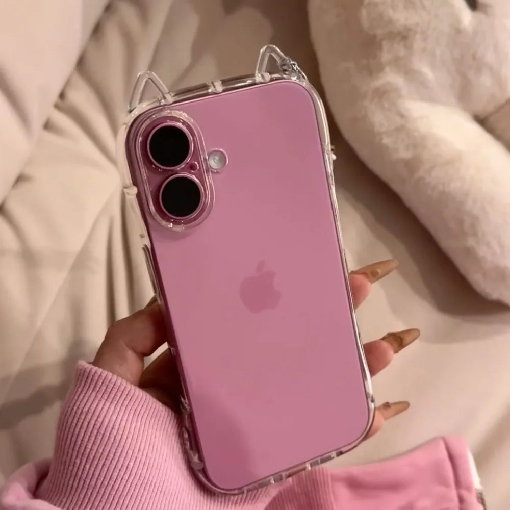 รูปสินค้า เคสแมว 3D ใส ป้องกัน iPhone 17/16/15/14/13/12/11 Pro Max