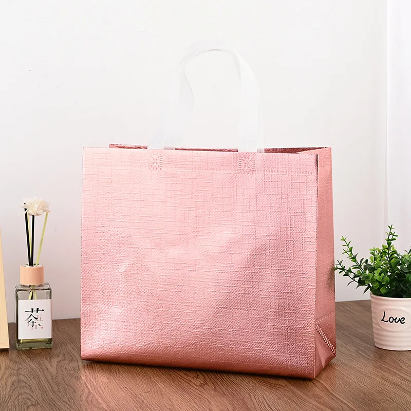 4pcs-Gift Bag Large Non-woven Reusable Gift Bag with Handle, Birthday Party Handbag Gift Bag