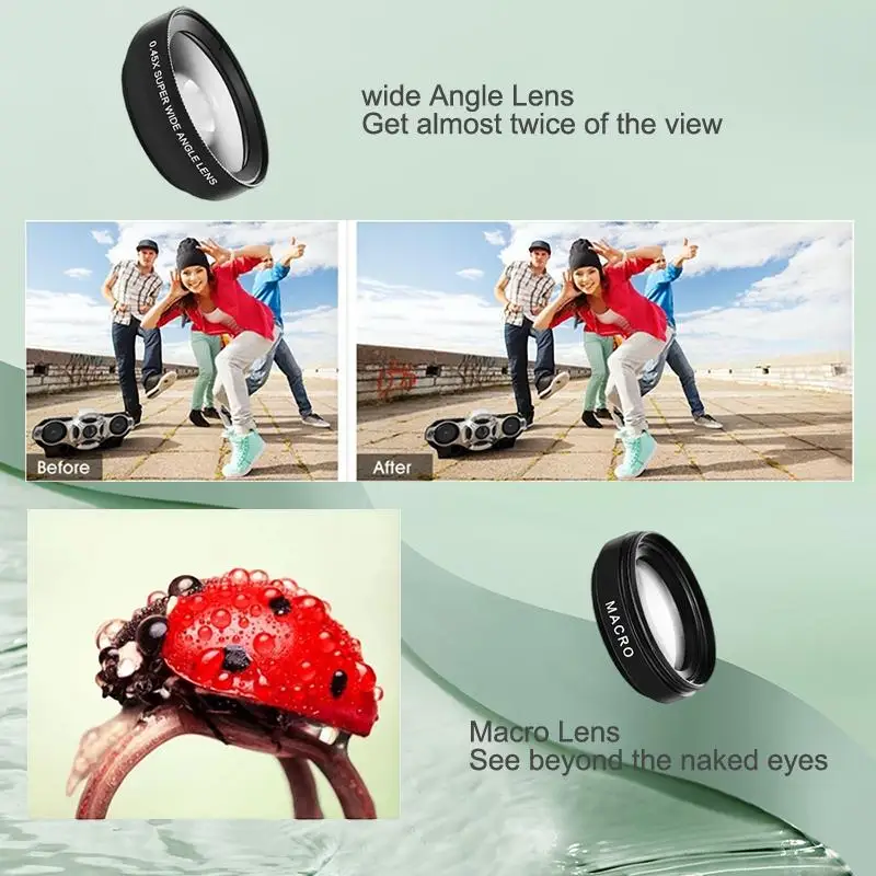 Capture Every Detail with the 0.45x Super Wide Angle and 12.5x Macro Mobile Phone Lens - The Ultimate Photography Upgrade