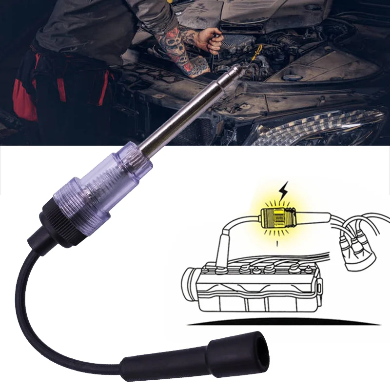 

Automotive Ignition System Tester Spark Plug Car Engine In Line System Pen Detector Spark Plug Coil Engine