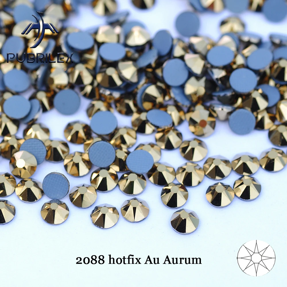 YANRUO 2088 8 große 8 Samll 16 Cut Gesicht Hotfix Strass Boutique Kristall Herstellung Handwerk Starker Kleber Hot Fix Aufkleber Dekor Kleidung – Detail 4