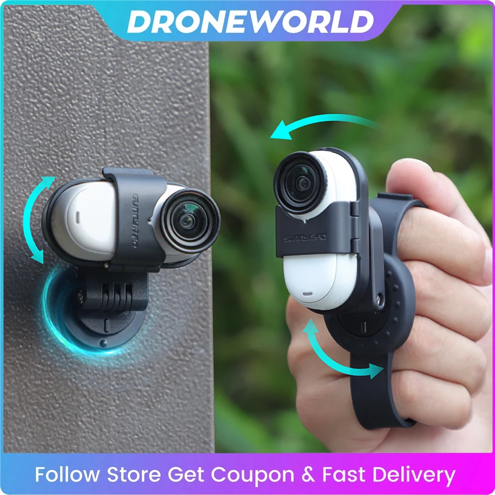GO 3S Magnetic Mount Camera Strap Drone Mount Silicone Wristband Backpack Stripe Bicycle Strap for Insta360 GO 3S/3