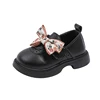 Spring Children's Leather Shoes Embroidery Bowknot Kids Mary Jane Shoes Causal School Thick Bottom Girls Princess Single Shoes 5