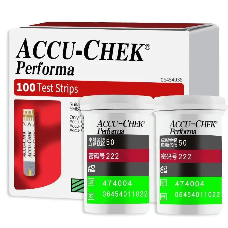 Roche Blood Glucose Test Strips Blood Glucose Meter Testing Paper Strips for Household Use 100 Pieces