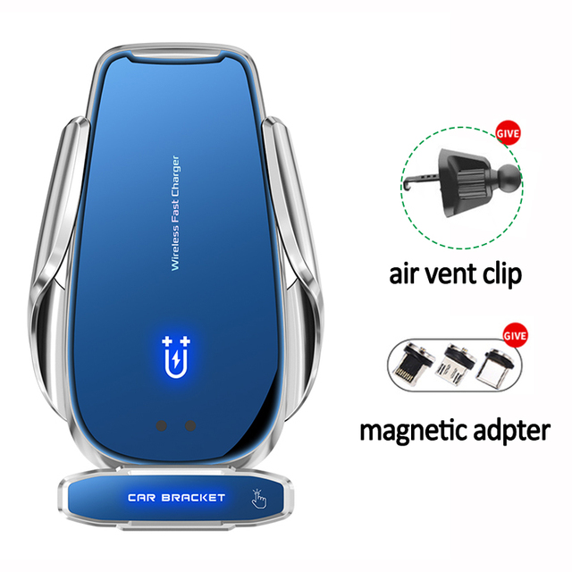 Car Wireless Charger Magnetic Automatic Clamping Car QI Fast Charging Mount Holder For iPhone 13 12 Pro Max 11 Mobile phone