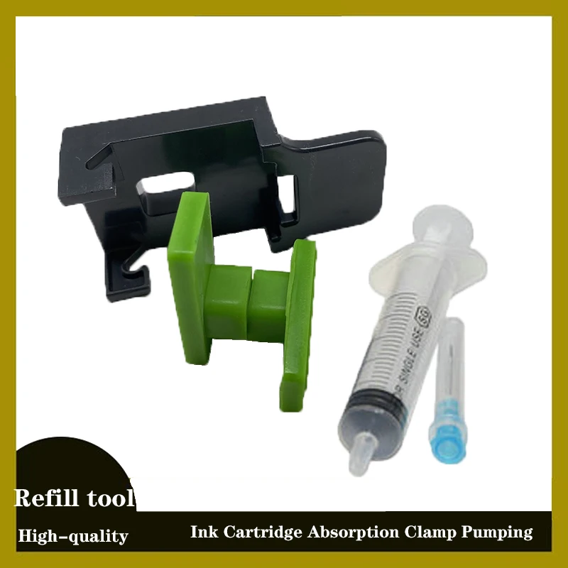 Einkshop Cartuccia Di Inchiostro Assorbimento Morsetto Di Pompaggio Di Ricarica Kit Di Utensili Per Hp 21 22 60 61 56 57 901 121 122 300 Per Canon Pg4