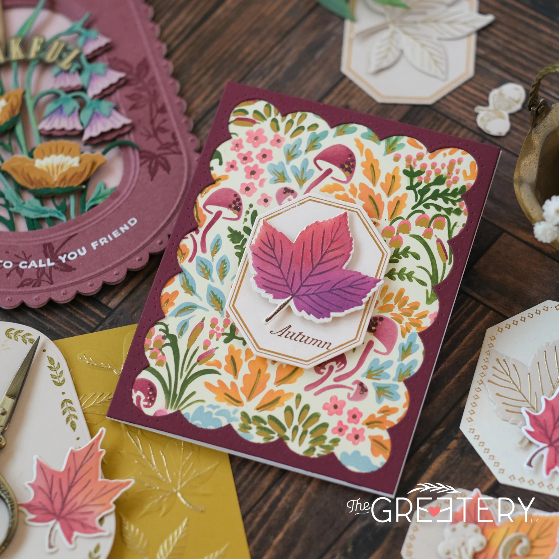 Metal Cutting Dies Craft Stencil Embossing Cutting Die Cutting Dies Scrapbook Stamps Autumn Thankful & Blessed Metal Cutting Dies Stamps Stencil DIY Scrapbook Handmade Greeting Card Embossing Template 2025