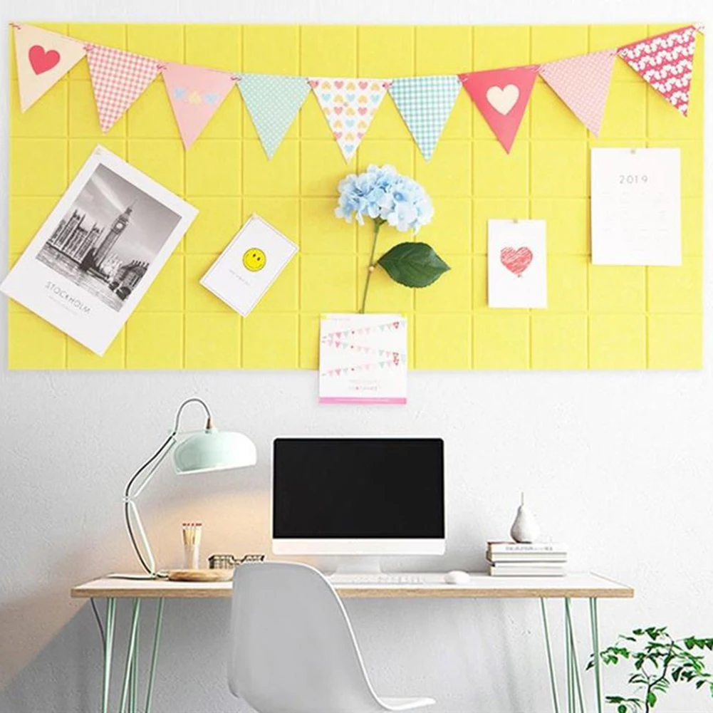 Square Felt Decorative Wall Message Board Photo Wall Background Wall Kindergarten  Works Cork Board Display Board Bulletin Board| | - AliExpress