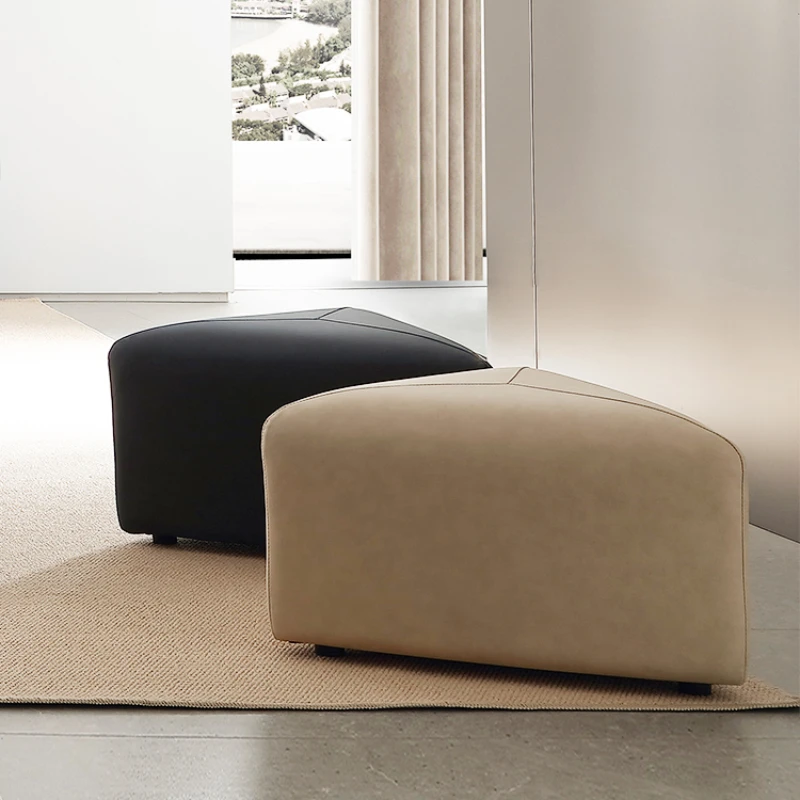

Modern Simple Triangle Stool Balcony Technology Cloth Stool Living Room Fabric Shoe Changing Stool M1