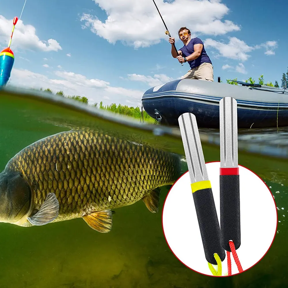 1pc Portable Outdoor Double Groove Fishing Hook Sharpening Hone New Fishing Grinding Hook Sharpener Tool Fish Accessories